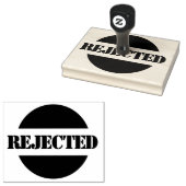 Afgewezen grote houten aangepaste rubberen stempel (Gestempeld)