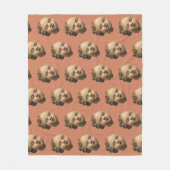 Afgeworpen Cherub Fleece Deken (Voorkant)