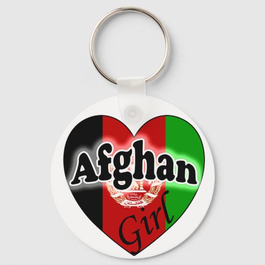Afghaans meisje sleutelhanger (Voorkant)