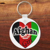 Afghaans meisje sleutelhanger (Voorkant)