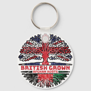 Afghaans uk Verenigd Koninkrijk - Britse boom Sleutelhanger