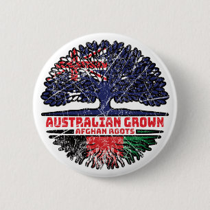 Afghaanse Australische Australiër - boomstammen Ronde Button 5,7 Cm