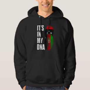 Afghaanse en Libische Mix DNA Erfgoed Vlag Hoodie