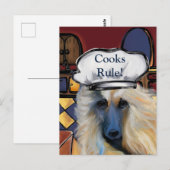 Afghaanse hond briefkaart (Voorkant / Achterkant)