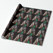 afghaanse hond in St. Patrick's Day Dress Cadeaupapier (Uitgerold)