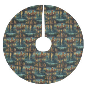 Afghaanse hond kerstvakantie kerstboom rok