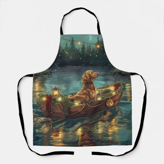 Afghaanse hond kerstvakantie schort (Voorkant)