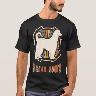 Afghaanse Hond  Klassieke Retro Dog Love T-shirt