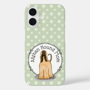 Afghaanse hond Mam Afghaanse mam (in het gareel) iPhone 16 Hoesje