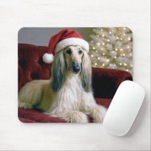 Afghaanse hond met Sinterklaas Pet Muismat