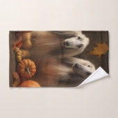 Afghaanse hond Puppy Herfst Delight Pompoen Bad Handdoek (Handdoek)