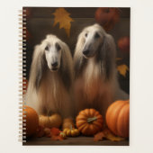 Afghaanse hond Puppy Herfst Delight Pompoen Planner (Voorkant)