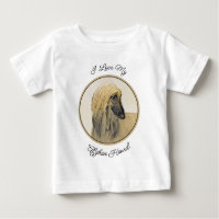 Afghaanse hond schilderen - Kute Original Dog Art
