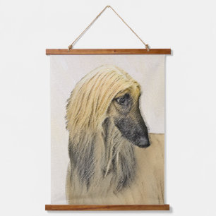 Afghaanse hond schilderen - Kute Original Dog Art Hangend Wandkleed