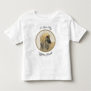 Afghaanse hond schilderen - Kute Original Dog Art Kinder Shirts