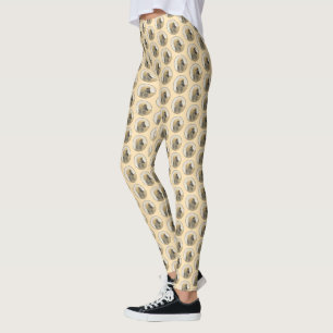 Afghaanse hond schilderen - Kute Original Dog Art Leggings