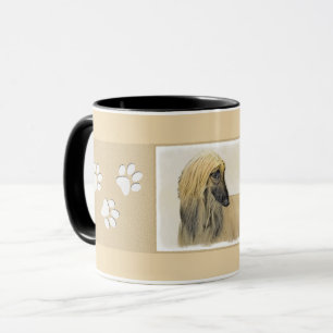 Afghaanse hond schilderen - Kute Original Dog Art Mok