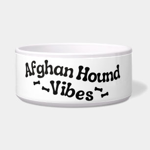 Afghaanse Hond Vibes Keramische Hondenbak Voerbakje