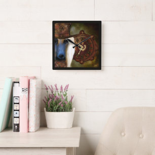 Afghaanse hond vierkante klok