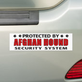 Afghaanse honden-honden bumpersticker (Op auto)