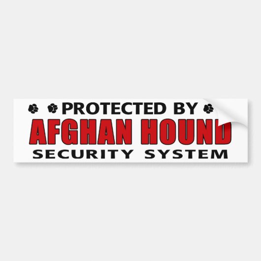 Afghaanse honden-honden bumpersticker (Voorkant)