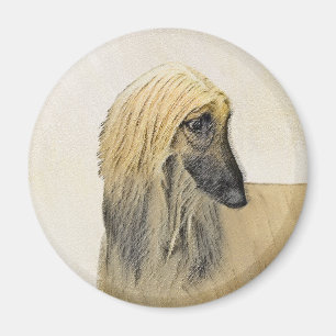 Afghaanse honden schilderen - Oorspronkelijke hond Magneet