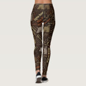 Afghaanse Hound Word Art Leggings (Achterkant)
