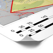 Afghaanse kaart poster (Hoek)