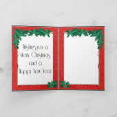 Afghaanse kersthonden feestdagen kaart (Binnen)