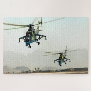 Afghaanse Mil Mi-24 Hind - Historische aanvalsheli Legpuzzel
