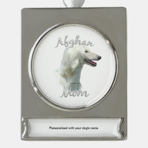 Afghaanse Moeder 2 Verzilverd Banner Ornament