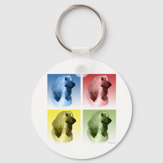 Afghaanse Pop Kunst Sleutelhanger (Voorkant)