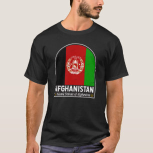 Afghaanse vlag Embleem Verstoorde Vintage T-shirt