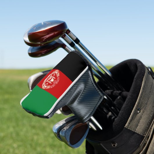 Afghaanse vlag golfheadcover (Insitu)