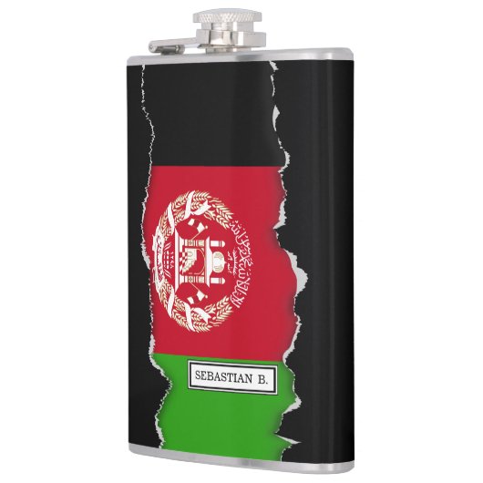 Afghaanse vlag heupfles (Links)