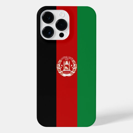 Afghaanse vlag iPhone hoesje (Achterkant)