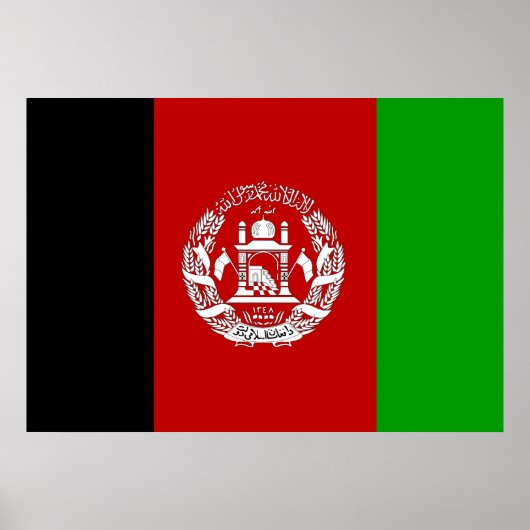 Afghaanse vlag poster (Voorkant)