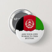Afghaanse vlag ronde button 5,7 cm (Voorkant /achterkant)