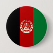 Afghaanse vlag ronde button 7,6 cm (Voorkant)