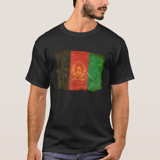 Afghaanse vlag t-shirt (Voorkant)