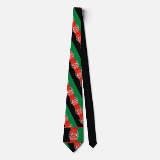 Afghaanse vlag, vlag van Afghanistan Stropdas (Voorkant)