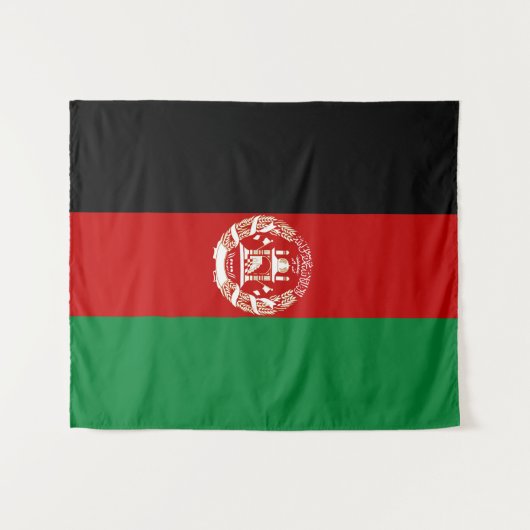 Afghaanse vlag wandkleed (Voorkant (horizontaal))