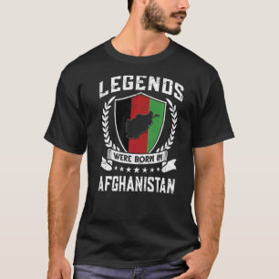 Afghaanse vlaggenlegers werden geboren in Afghani T-shirt