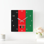 Afghaanse wandklok vierkante klok (Huis)