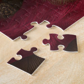 Afghaanse windhond bij de open haard Kerstmis Legpuzzel (Zijkant)