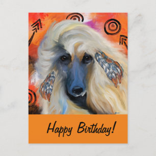 Afghaanse windhond briefkaart
