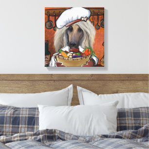Afghaanse windhond canvas afdruk
