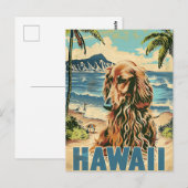 Afghaanse windhond Hawaï vakantie reis Briefkaart (Voorkant / Achterkant)