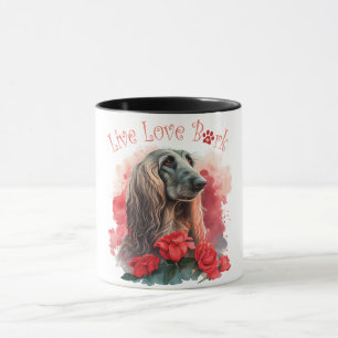 Afghaanse Windhond Moeder Bloemen Mok
