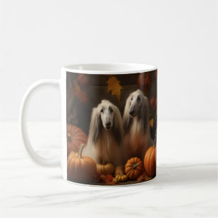 Afghaanse windhond Puppy Autumn Delight Pumpkin Koffiemok